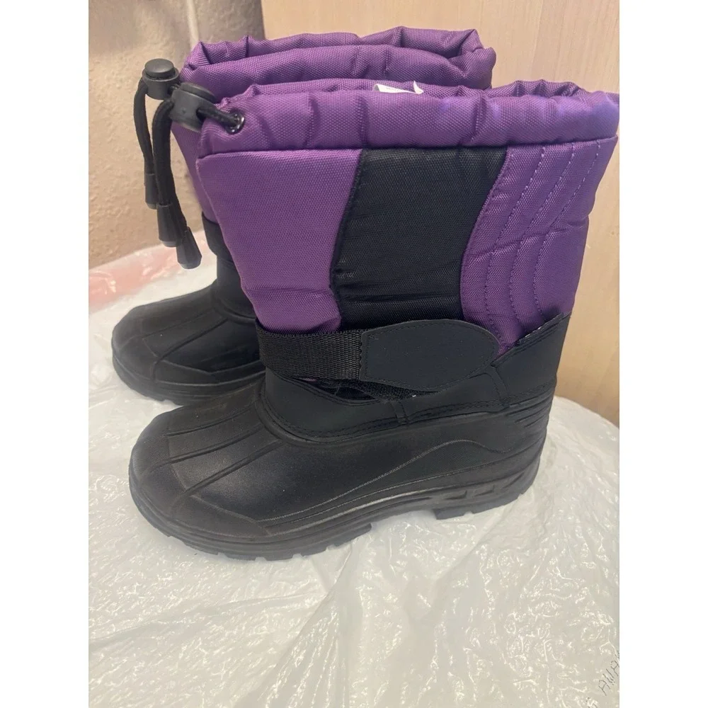 Skadoo Kids Snow Boots Black and Purple Size 4